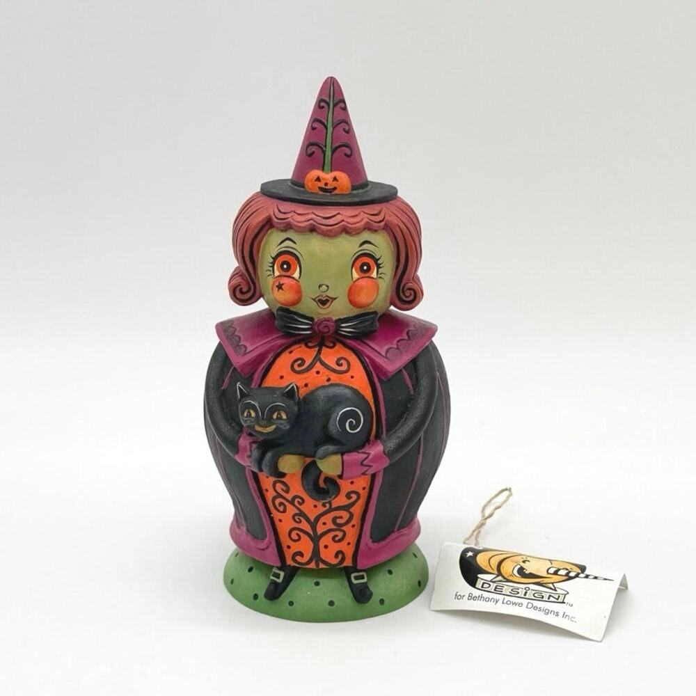 Bethany Lowe Johanna Parker Hagatha And Jack Spooks Jar Halloween Decor NEW